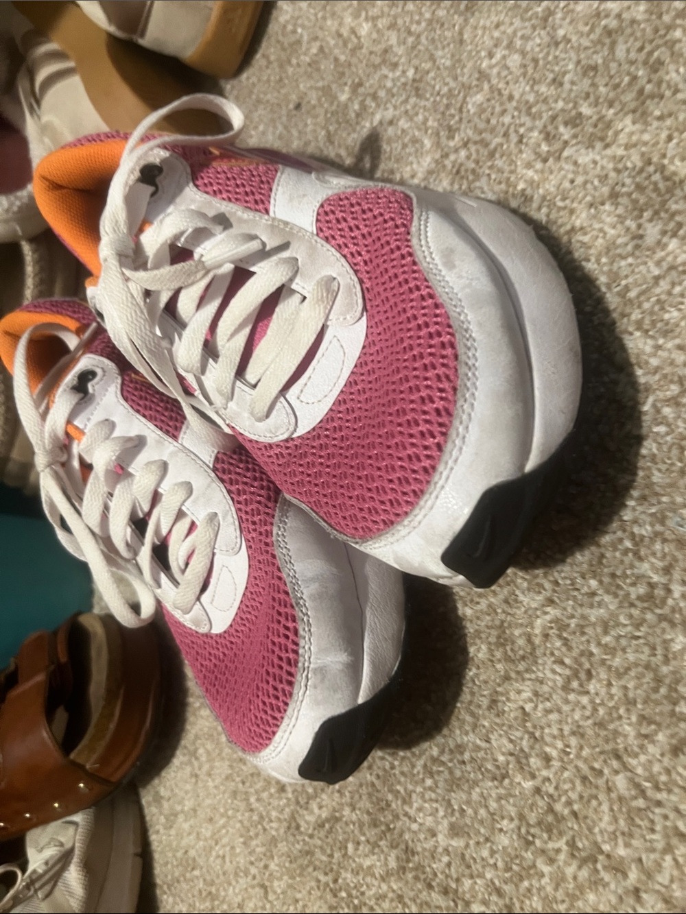 Nike Women's Pink & Orange Air Max Runner Sneakers - Picture 5 of 5